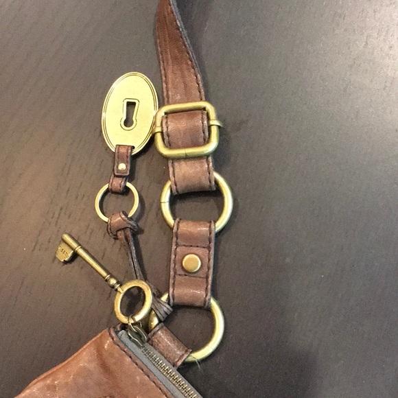 Fossil Crossbody Purse in Brown Leather - Picture 6 of 7